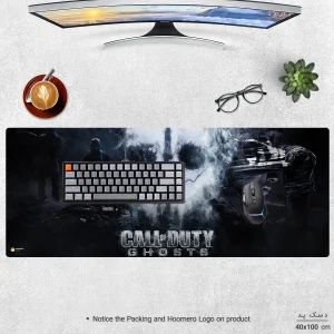 ماوس پد هومرو مدل HX246 طرح کالاف دیوتی Call of Duty سایز 40x100 سانتی‌متر