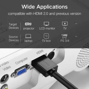 کابل HDMI 4K یوگرین مدل HD104 طول 15 متر