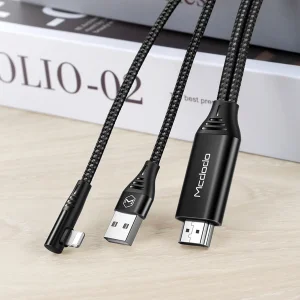 کابل تبدیل لایتنینگ به HDMI / usb مک دودو مدل  CA-6400 New Pack طول 2 متر