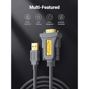 کابل USB.2 به DB9-RS232 یوگرین مدل CR104-20201 طول 1.5 متر
