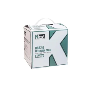 کابل افزایش طول USB 2.0 کی نت مدل K-CUE20300 به طول 30 متر