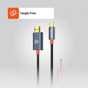 کابل تبدیل HDMI به USB-C پرودو مدل Woven Braided طول 2 متر