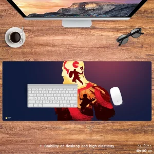 ماوس پد هومرو مدل HX297 طرح God of War سایز 40x100 سانتی‌متر