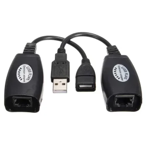 کابل افزایش طول USB تحت شبکه دی نت مدل RJXT