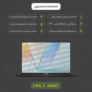 محافظ صفحه نمایش آنتی رفلکس مولتی نانو مدل X-S2M مناسب برای لپ تاپ ایسوس VivoBook S14 Q423 14 Inch 2024 بسته دو عددی