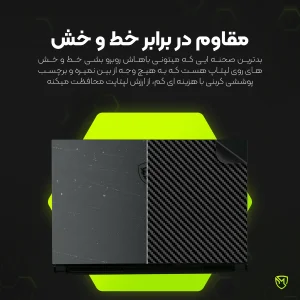 برچسب پوششی پشت لپ تاپ مولتی نانو طرح کربن مدل X-F1C مناسب برای لپ تاپ ایسوس ZenBook Pro 14 Duo OLED UX8402ZE 14.5 inch 2023