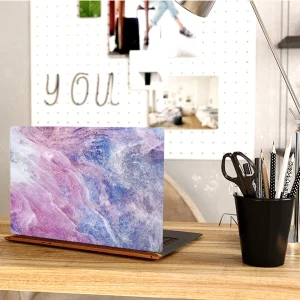استیکر لپ تاپ توییجین و موییجین طرح Marble کد 45 مناسب برای لپ تاپ 15.6 اینچ به همراه برچسب حروف فارسی کیبورد