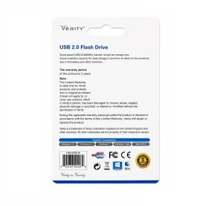 فلش مموری وریتی مدل V804 ظرفیت 64 گیگابایت با رابط USB 2.0