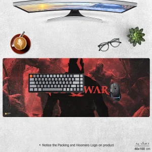 ماوس پد هومرو مدل HX298 طرح God of War سایز 40x100 سانتی‌متر