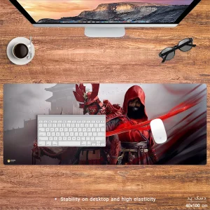 ماوس پد هومرو مدل HX431 طرح Assassin's Creed سایز 40x100 سانتی‌متر