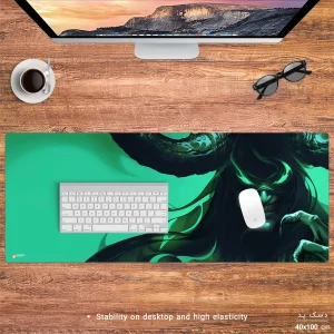 ماوس پد هومرو مدل HX158 طرح بازی Warcraft سایز 40x100 سانتی‌متر