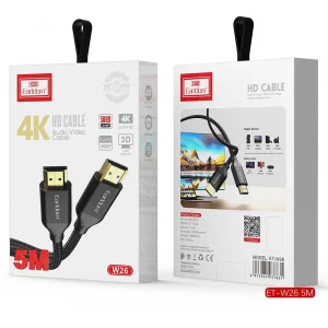 کابل HDMI ارلدام مدل W26 طول 5 متر