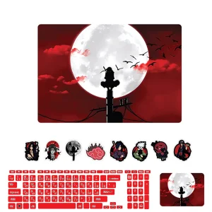 استیکر لپ تاپ توییجین و موییجین طرح naruto کد 05 مناسب برای لپ تاپ 15.6 اینچ به همراه برچسب حروف فارسی کیبورد