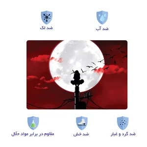 استیکر لپ تاپ توییجین و موییجین طرح naruto کد 05 مناسب برای لپ تاپ 15.6 اینچ به همراه برچسب حروف فارسی کیبورد