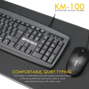کیبورد و ماوس فنتک مدل KM-100