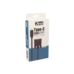کابل تبدیل USB-C به VGA کی نت مدل K-CUCMVG18 طول 1.8 متر