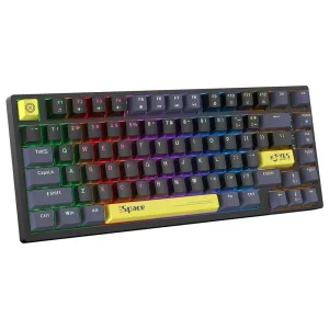 کیبورد گیمینگ اونیکوما مدل G52، مکانیکال سوییچ قهوه ای، Tenkeyless، نورپردازی RGB