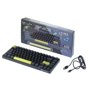 کیبورد گیمینگ اونیکوما مدل G52، مکانیکال سوییچ قهوه ای، Tenkeyless، نورپردازی RGB