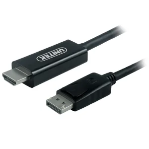 کابل مبدل DisplayPort به درگاه نر HDMI یونیتک مدل Y-5118CA طول 1.8 متر
