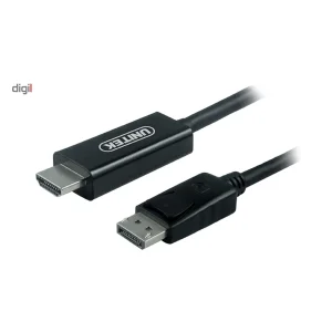 کابل مبدل DisplayPort به درگاه نر HDMI یونیتک مدل Y-5118CA طول 1.8 متر