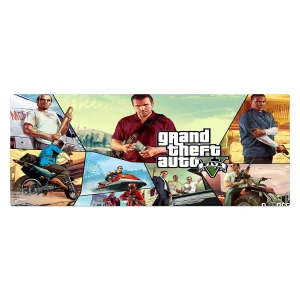 ماوس پد هومرو مدل HX308 طرح GTA سایز 40x100 سانتی‌متر