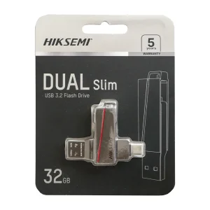 فلش مموری هایک سمی مدل DUAL SLIM E307C ظرفیت 32 گیگابایت با رابط USB 3.2