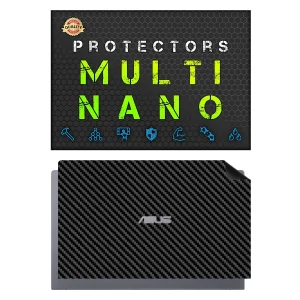 برچسب پوششی پشت لپ تاپ مولتی نانو طرح کربن مدل X-F1C مناسب برای لپ تاپ ایسوس ZenBook 14 Q407IQ 14 inch 2020