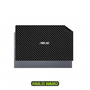 برچسب پوششی پشت لپ تاپ مولتی نانو طرح کربن مدل X-F1C مناسب برای لپ تاپ ایسوس ZenBook 14 Q407IQ 14 inch 2020