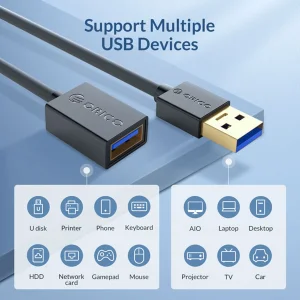 کابل افزایش طول USB 3.0 اوریکو مدل U3-MAA01 طول 2 متر