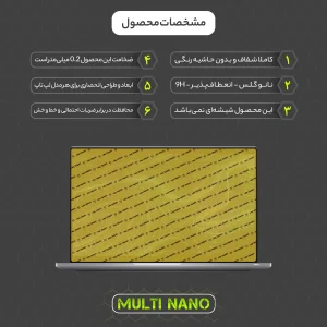 محافظ صفحه نمایش شفاف مولتی نانو مدل X-S2N مناسب برای لپ تاپ دل Latitude 7420 2 in 1 14 inch 2021 بسته دو عددی