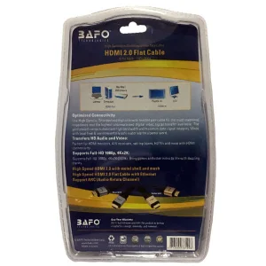 کابل HDMI بافو مدل BF-4K FLAT طول 1 متر