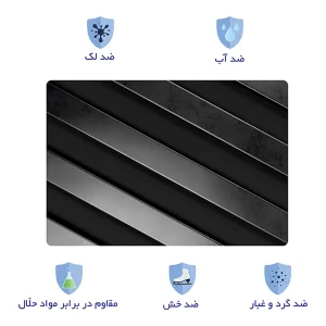 استیکر لپ تاپ توییجین و موییجین طرح هندسی  کد 54 مناسب برای لپ تاپ 15.6 اینچ به همراه برچسب حروف فارسی کیبورد