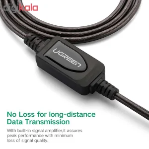 کابل افزایش طول USB 2.0 یوگرین مدل 10323 طول 15 متر
