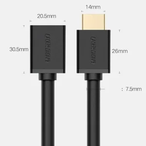 کابل افزایش طول HDMI یوگرین مدل HD107-10146 طول 5 متر