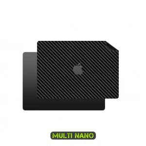 برچسب پوششی پشت لپ تاپ مولتی نانو طرح کربن مدل X-F1C مناسب برای لپ تاپ اپل MacBook Pro 14 MRX33 14.2 inch 2023