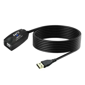 کابل افزایش طول USB 2.0 بافو مدل BF-3003 طول 15 متر