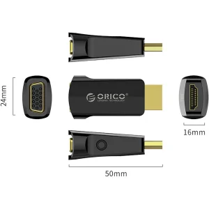 تبدیل HDMI به VGA با خروجی صدا اوریکو مدل XD-HLFV