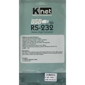 کابل تبدیل USB به RS-232 کی نت مدل k-c232 طول 1.5 متر