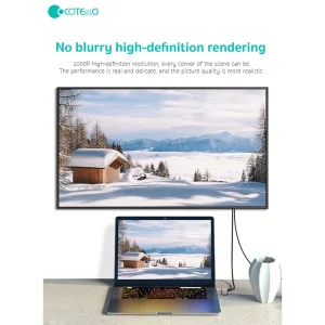 کابل تبدیل HDMI به USB-C/MicroUSB کوتتسی مدل 33023 طول 2 متر