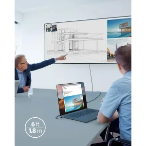 کابل تبدیل HDMI به USB-C انکر مدل Nylon 4K طول 1.8 متر