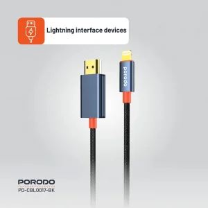 کابل تبدیل لایتنینگ به HDMI پرودو مدل CBL0017 طول ۲ متر
