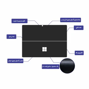 برچسب محافظ توییجین و موییجین مدل frosted 01 مناسب برای تبلت مایکروسافت surface pro 8