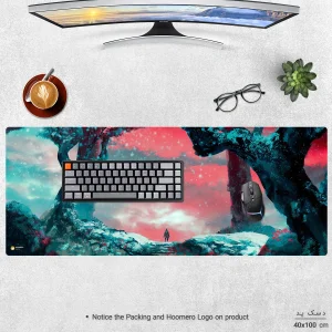 ماوس پد هومرو مدل HX570 طرح Sekiro Shadows Die Twice سایز 40x100 سانتی‌متر