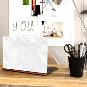 استیکر لپ تاپ توییجین و موییجین طرح Marble کد 22 مناسب برای لپ تاپ 15.6 اینچ به همراه برچسب حروف فارسی کیبورد