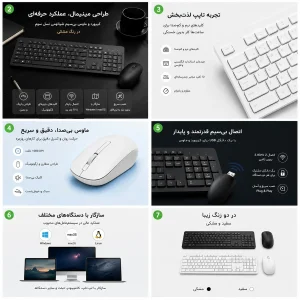 کیبورد و ماوس بی‌سیم شیائومی مدل WXJS03YM
