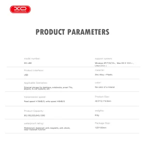 فلش مموری ایکس او مدل U80 ظرفیت 16 گیگابایت با رابط USB-A