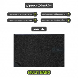 برچسب پوششی پشت لپ تاپ مولتی نانو طرح چرم مدل X-F1L مناسب برای لپ تاپ ایسوس Vivobook Pro 15 OLED - M3500Q 15.6 inch 2021