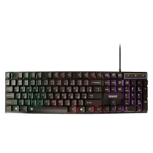 کیبورد گیمینگ بیاند مدل BK-7120، سوییچ ممبران، Full-Size، نورپردازی RGB