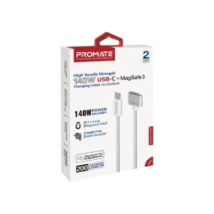 کابل شارژ مک بوک پرومیت مدل MAGCORD-140PD طول 2 متر