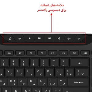 کیبورد بی‌سیم کینگ استار مدل KING-830W